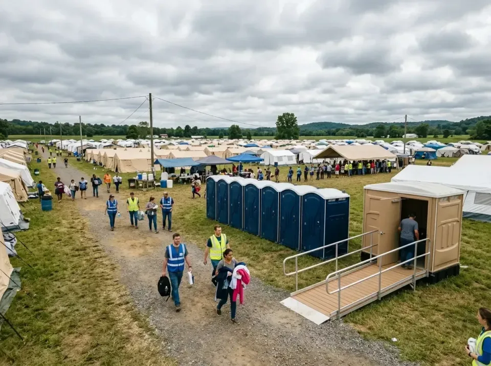 disaster-relief-camp-restrooms-010 — frequently asked questions, Dumpster & Portable Bathrooms Rental in Pilot Point, TX